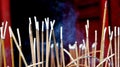 Burning incense sticks