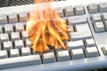 Burning Keyboard