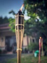 Burning lamp stick for hari raya aid preparation Royalty Free Stock Photo