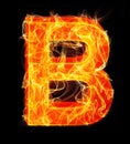 Burning letters as alphabet type B