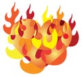 Burning love Royalty Free Stock Photo