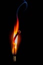 Burning match, culture, spirituality, splash, movement, action, religion, pattern, abstract Royalty Free Stock Photo