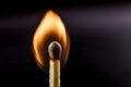 burning matchstick Royalty Free Stock Photo