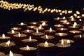 Burning memorial candles Royalty Free Stock Photo