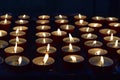 Burning memorial candles Royalty Free Stock Photo