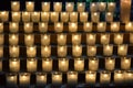 Burning memorial candles Royalty Free Stock Photo