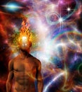 Burning mind Royalty Free Stock Photo