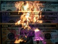 Burning money