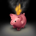 Burning Money Royalty Free Stock Photo