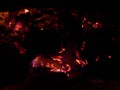 Burning Paper Embers of a Fire 1