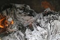 Burning paperwork, destroying evidence