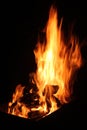 Burning powerful fire