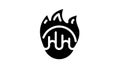 burning projectile glyph icon animation