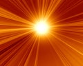 Burning red sun Royalty Free Stock Photo