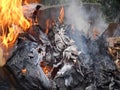 Burning rubbish in the caribbean