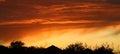 Burning skies at Haynes City Florida Royalty Free Stock Photo