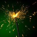 Burning sparkler Royalty Free Stock Photo