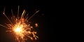 Burning sparkler Royalty Free Stock Photo