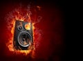 Burning speaker