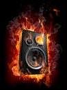 Burning speaker