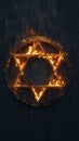 Burning Star of David