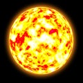 Burning sun Royalty Free Stock Photo