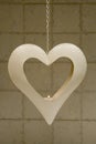 Heart shaped candle holder Royalty Free Stock Photo