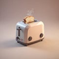 Burning Toast & Coffee in Pastel Perfection Royalty Free Stock Photo