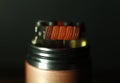 Burning triple staggered fused clapton coil in rebuildable dripping atomizer