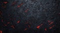 Burning Volcanic Ash Surface with Fiery Red Cracks Royalty Free Stock Photo