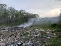 Burning waste causes air pollution by increasing levels of CO2