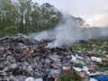Burning waste causes air pollution by increasing levels of CO2