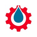 Burning Water Drop Logo