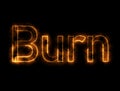 Burning wire of Burn Royalty Free Stock Photo
