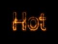 Burning wire of Hot Royalty Free Stock Photo