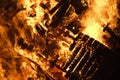 Burning Wood Bonfire Royalty Free Stock Photo