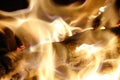 Burning wood Royalty Free Stock Photo