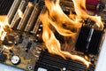 Burninging computer