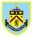 Burnley football club logo editorial illustrative on white background