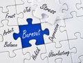 Burnout jigsaw Royalty Free Stock Photo