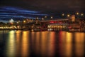 Burnside Bridge across Willamette River Portland Royalty Free Stock Photo