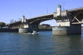 The Burnside Bridge Portland OR. Royalty Free Stock Photo