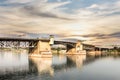 The Burnside Bridge in Portland. Royalty Free Stock Photo