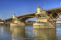 Burnside Bridge Willamette River Portland Oregon 2 Royalty Free Stock Photo