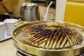 Burnt brass pan