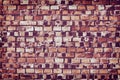 Burnt brick wall textured background