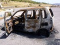 Burnt car Royalty Free Stock Photo