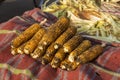 Burnt corn stall