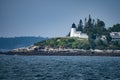 Burnt Island Lighthouse, Boothbay Harbor Royalty Free Stock Photo