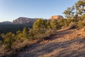 Burnt Mountain and Kolob Fingers seen from Smith Mesa, Utah, USA at sunset Royalty Free Stock Photo